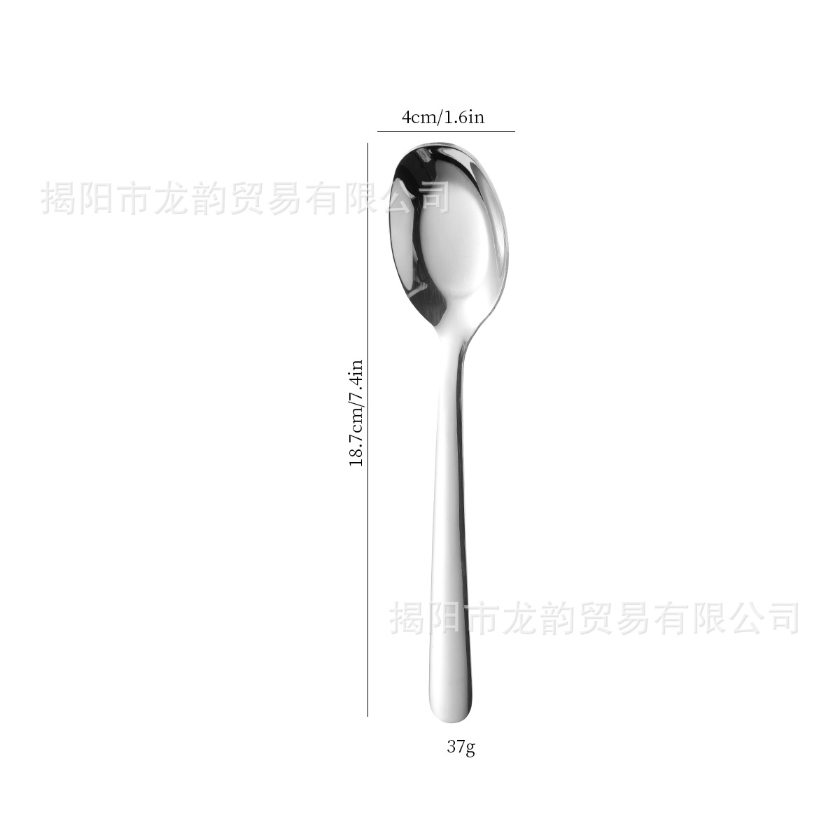 Comercio exterior 304 cucharas redondas de acero inoxidable de fondo profundo, cucharas de cubierta de hotel de alta calidad, cucharas de comedor, cucharas de salsa, cucharas de salsa