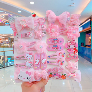 Children's Princess Hairpin Korean Glitter Gradient Hairpin Girls Bow Angel Wings Hair Accessories Girls Hairpin