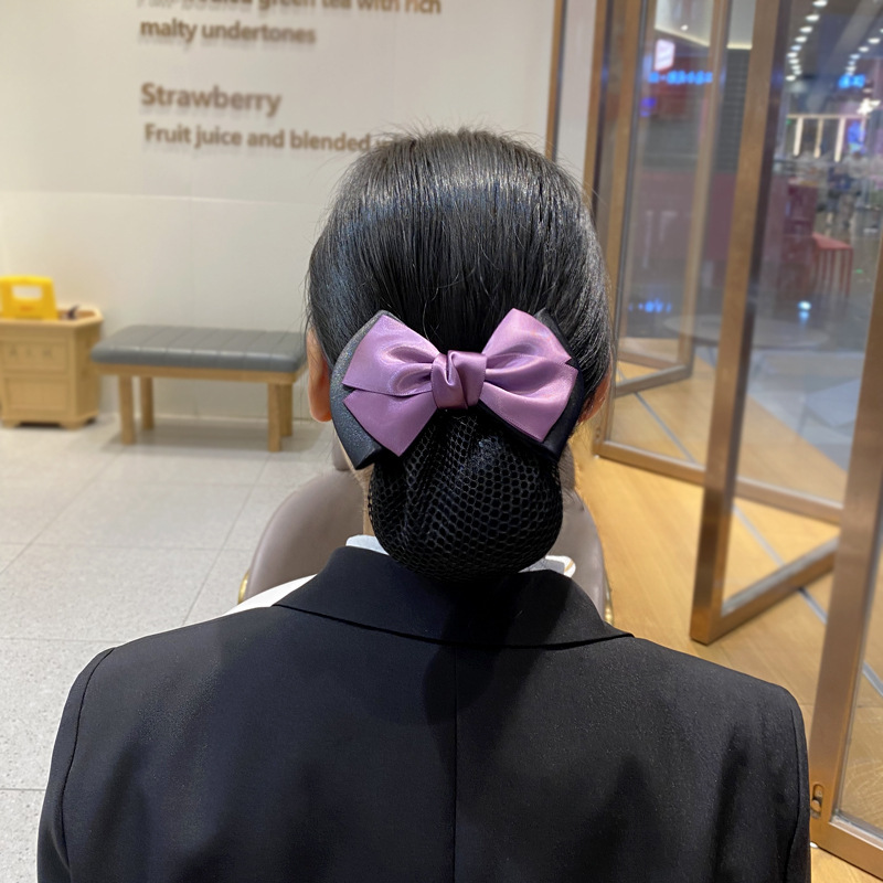 酒店服务员头花女职业韩版电信移动空姐护士银行发网盘发网兜头饰|undefined