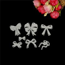 7pcs Metal CUTTING DIES CUT bow bowknot tie ribbon dies跨境