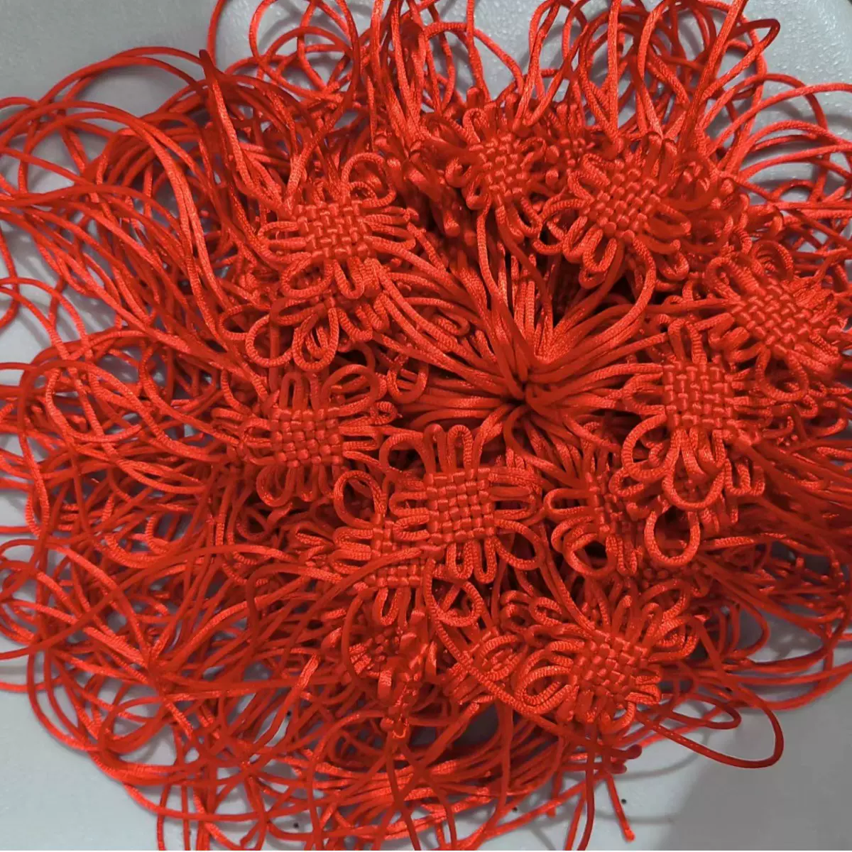 中国结半成品挂件小装饰小号6盘结挂饰件退长60公分diy材料手工