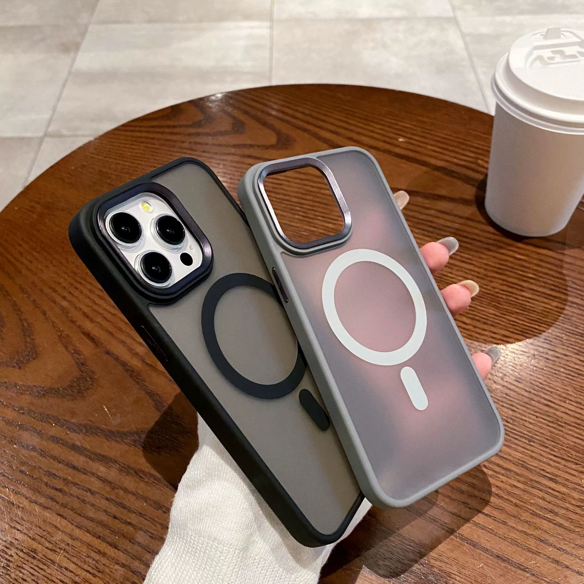 Чехол для iPhone, совместимый, фуксия, матовый, 13 Pro Max / 15 Pro Max