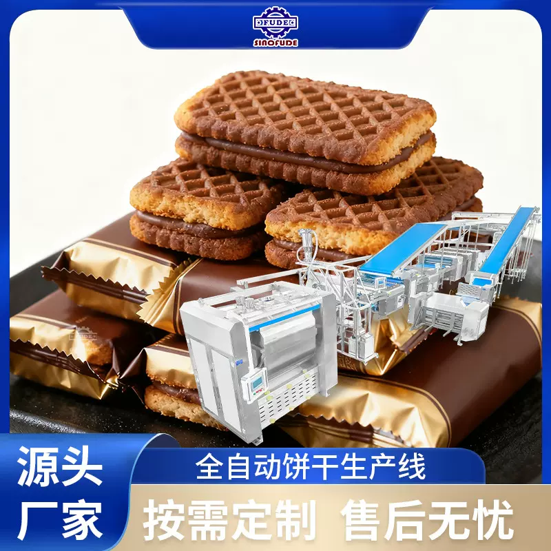 可定制全自动夹心饼干设备韧性饼干酥性饼干生产线