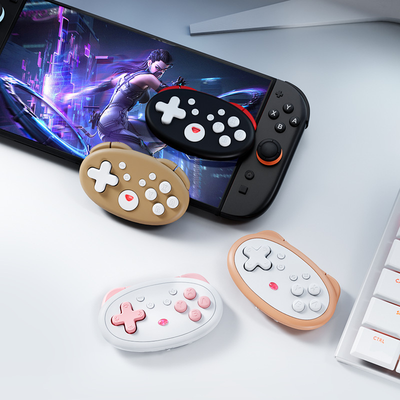 新しいミニ Bluetooth ハンドル Switch2/Android IOS 携帯電話/PC 小型ハンドルゲームパッドワイヤレス|undefined