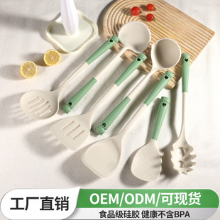 Amazon Silicone Mushroom Spatula Household Kitchen Cooking Spatula High Temperature Resistant Cooking Spatula Special for Non-Stick Pans