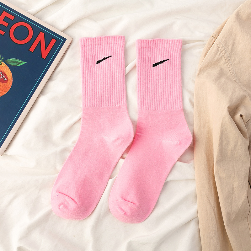 Calcetines de media pantorrilla para mujer, verano, algodón puro multicolor, resistentes, ideales para baloncesto