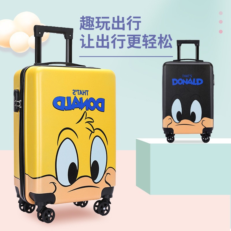 20 pulgadas maleta de dibujos animados maleta de viaje estudiante caja de tracción rueda universal contraseña caja de regalo de tendencia