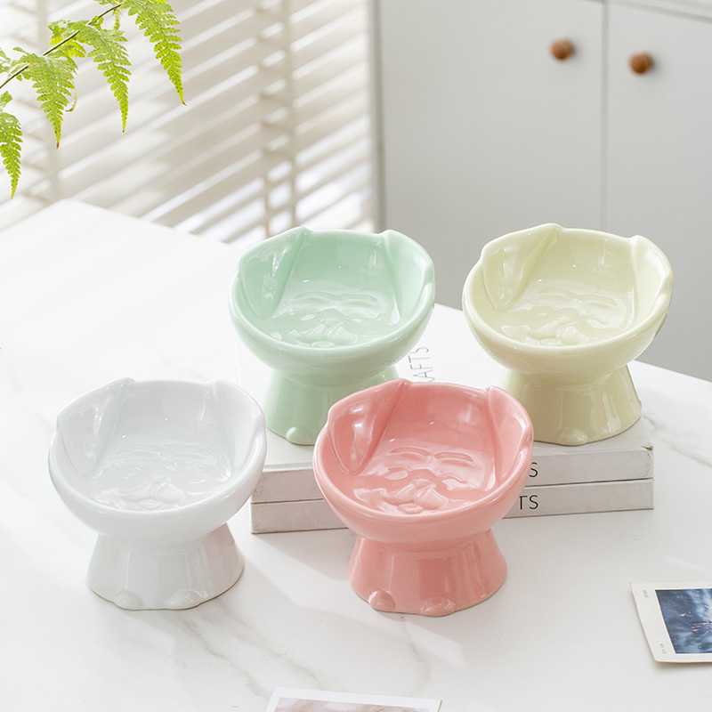 수출 아마존 고양이 그릇 세라믹 고양이 그릇 애완 동물 용품 고양이 그릇 개 그릇 고양이 먹이 그릇 고양이 먹이 그릇 고양이 먹고 마시는 그릇