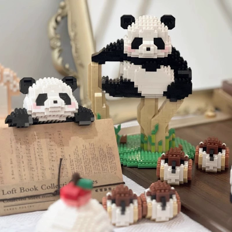 Конструктор (Lego) пандочки — наборы разного размера 148–1782 шт, подарок на день рождения