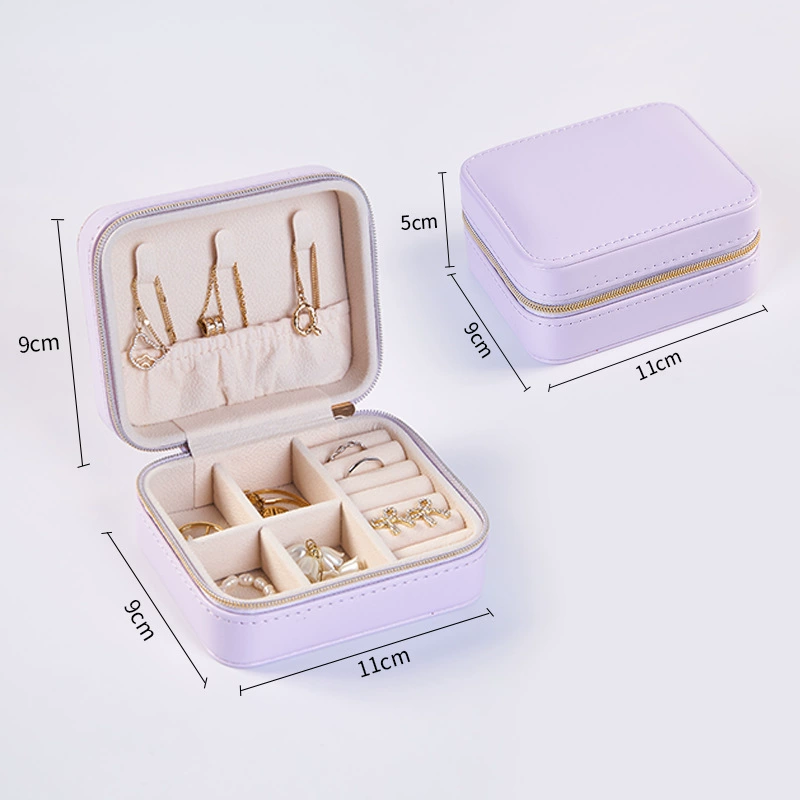 Missyu Polyurethane Storage Box: Handheld Organizer for Earrings & Rings
