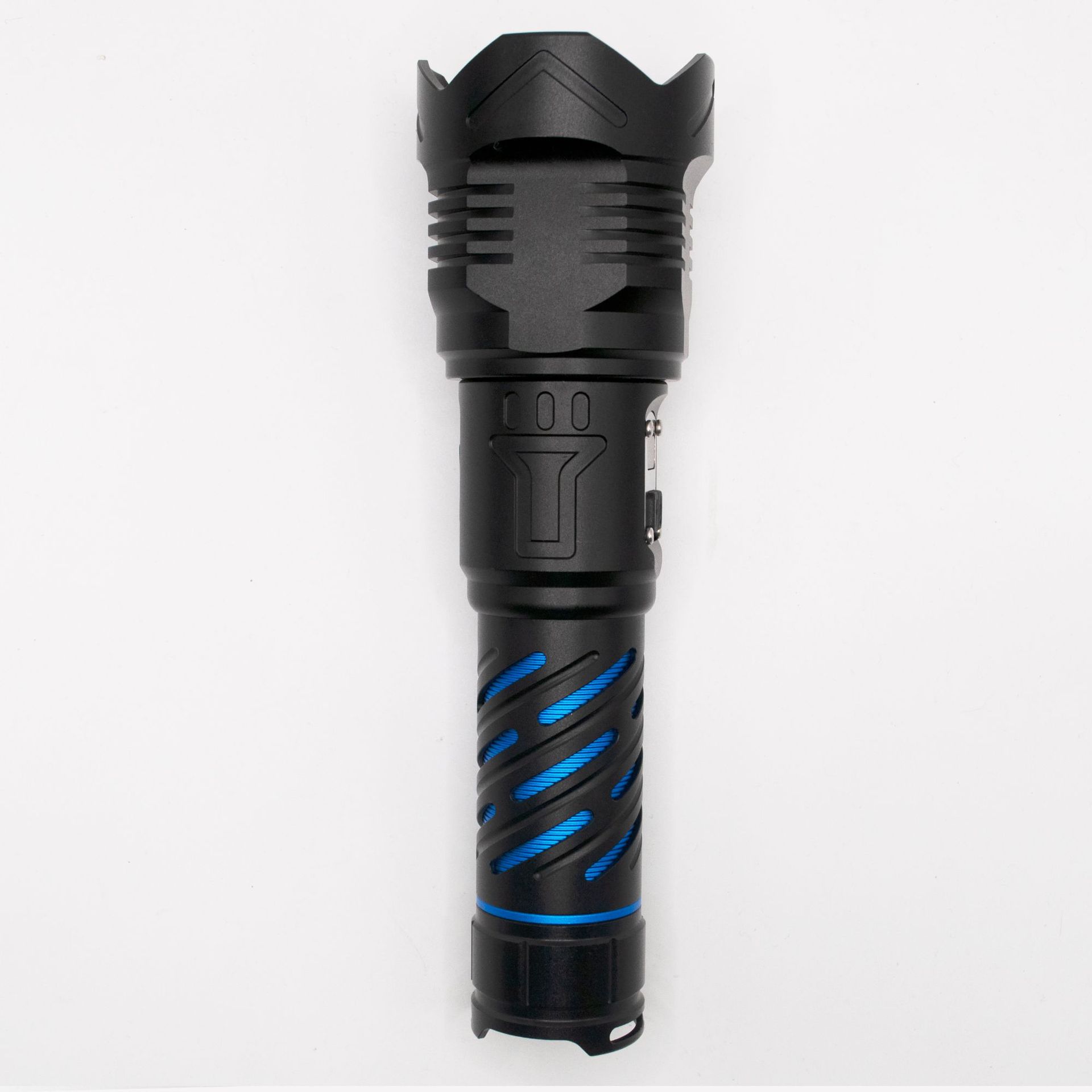 Venta caliente de Amazon, nueva actualización, linterna láser blanca, puerto de carga tipo-c personalizado, linterna digital