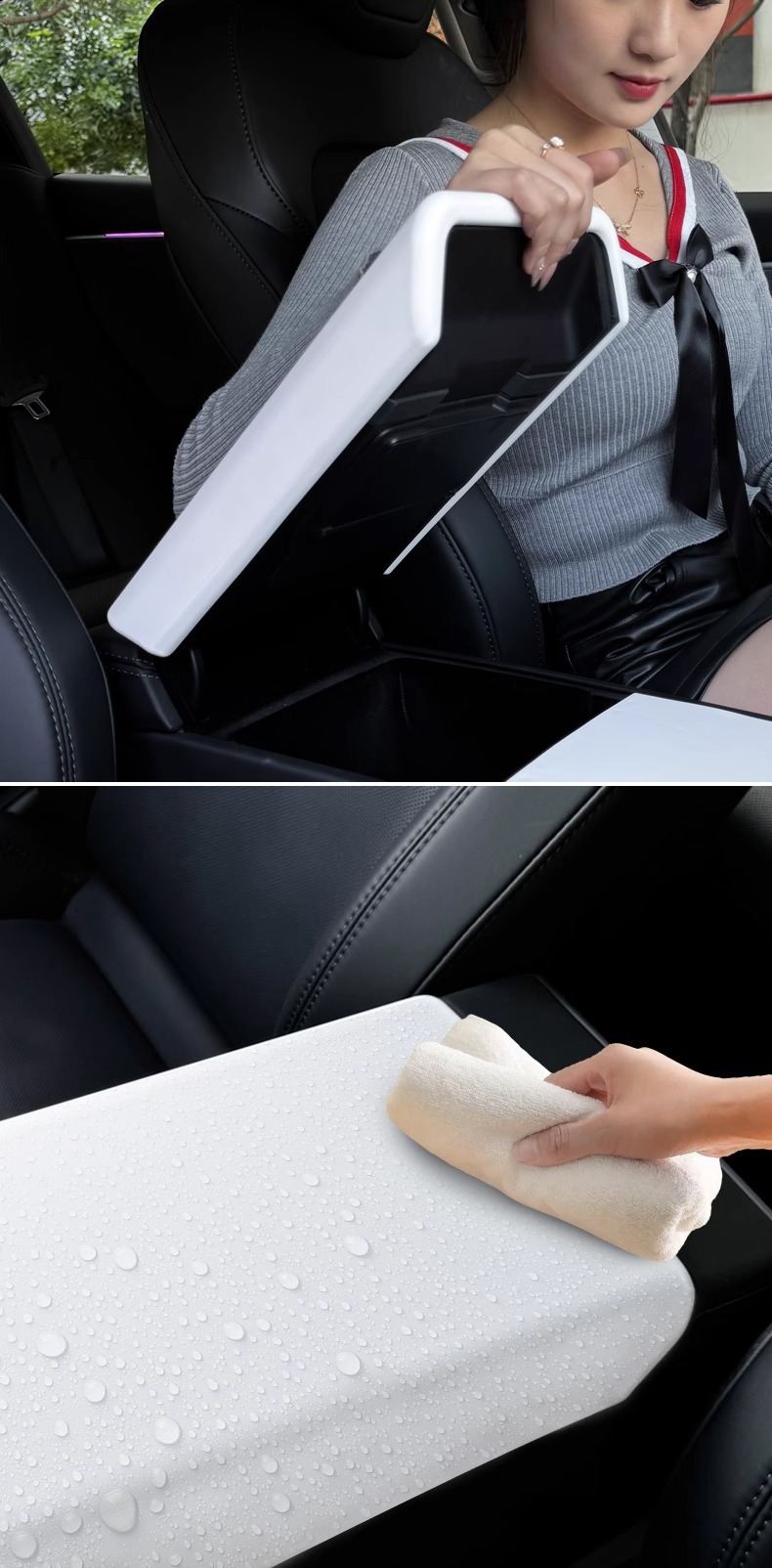 Suitable for Tesla Model 3/Y Armrest Box Protective Cover Tpe Modification Accessories Ya Huanxin Y Armrest Box Cover