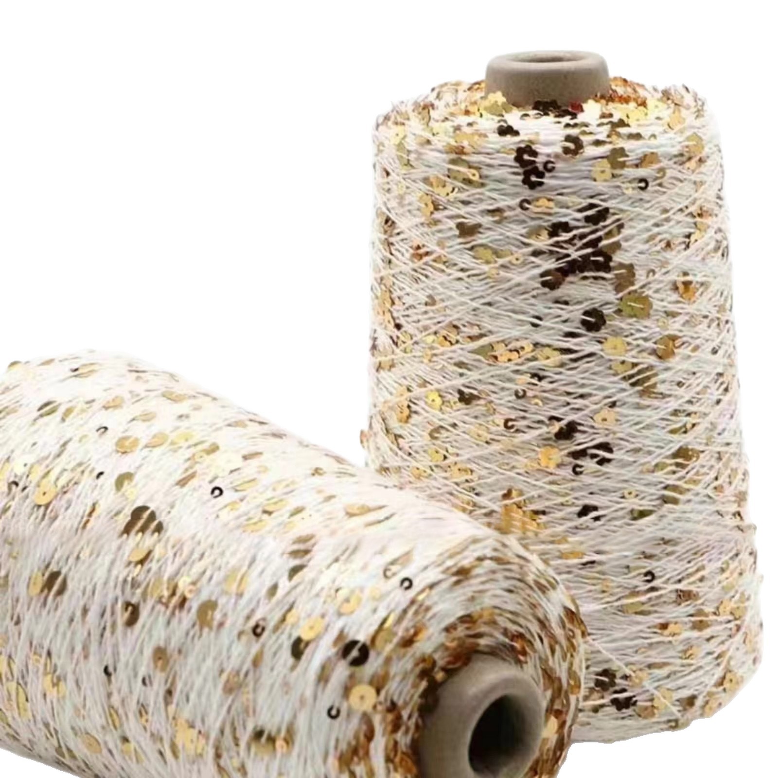 Hilo de cuentas de lujo cardado 3mm 6mm hilo de sequinilla mano aguja de barra de algodón trenzado línea rusa venta caliente