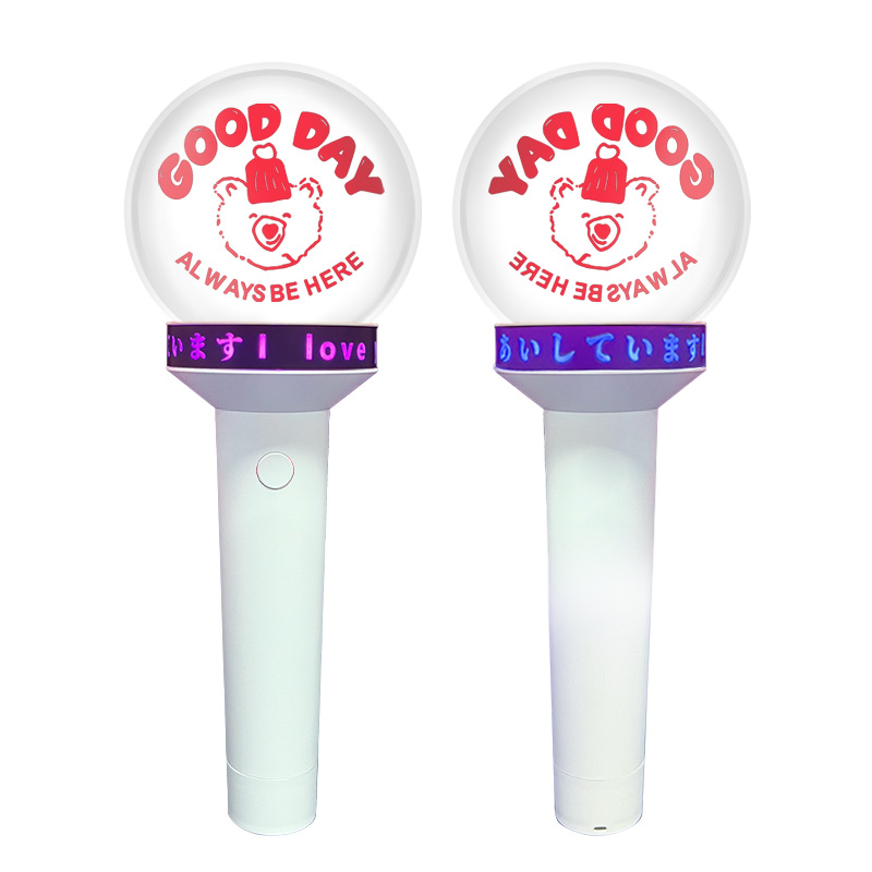 LED color brillante lámpara de mano recargable fan de apoyo palo de fiesta concierto flash de mano para animar a Dao Ke