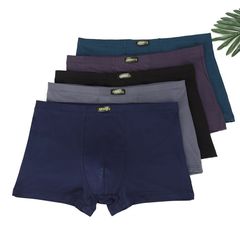 Men's Modal Underpants 4XL Fat Quarter Briefs with Male U-shaped pouch design breathable four-pocket shorts