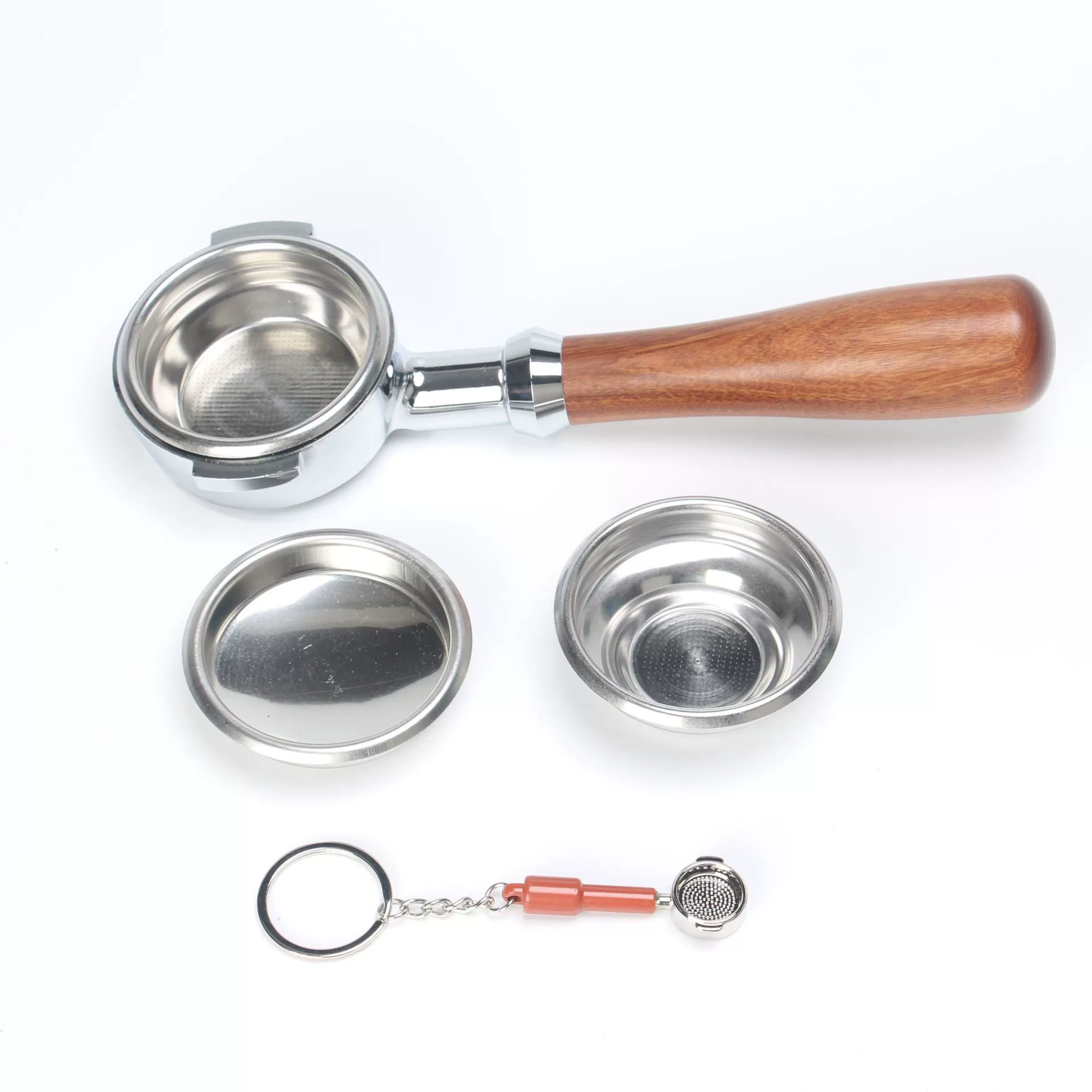 58 мм Универсальная ручка Полуавтоматическая кофемашина Аксессуары для пивоваренной головки Бездонная ручка E61 Бездонная ручка из цельного дерева