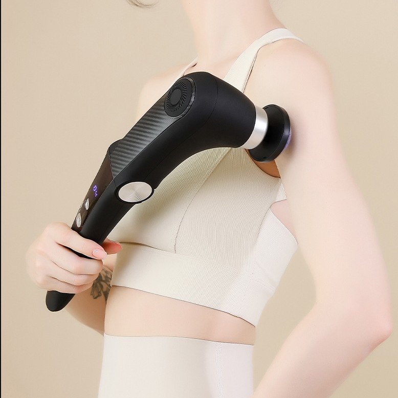 Hot and Cold Compress Fascia Gun USB Charging Foldable Massage Stick Fitness Muscle Relaxation Massager Handheld
