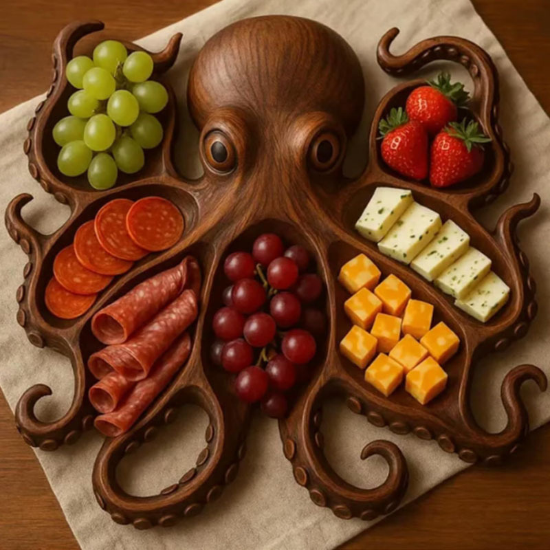 Amazon cross-border new Octopus Charcuterie Platter octopus deli platter kitchen