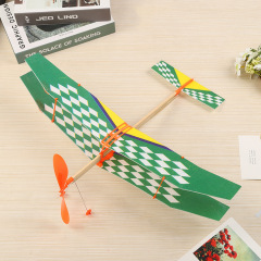 工場直販の新しい双翼ゴムバンド動力航空機モデルフォームグライダーモデル航空機競技機器卸売