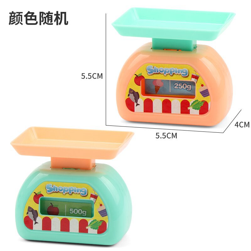 ままごとミニトレイスケールおもちゃスーパーマーケットキッチンショッピングモールプラスチック計量シミュレーションドールハウスシーンアクセサリー|undefined