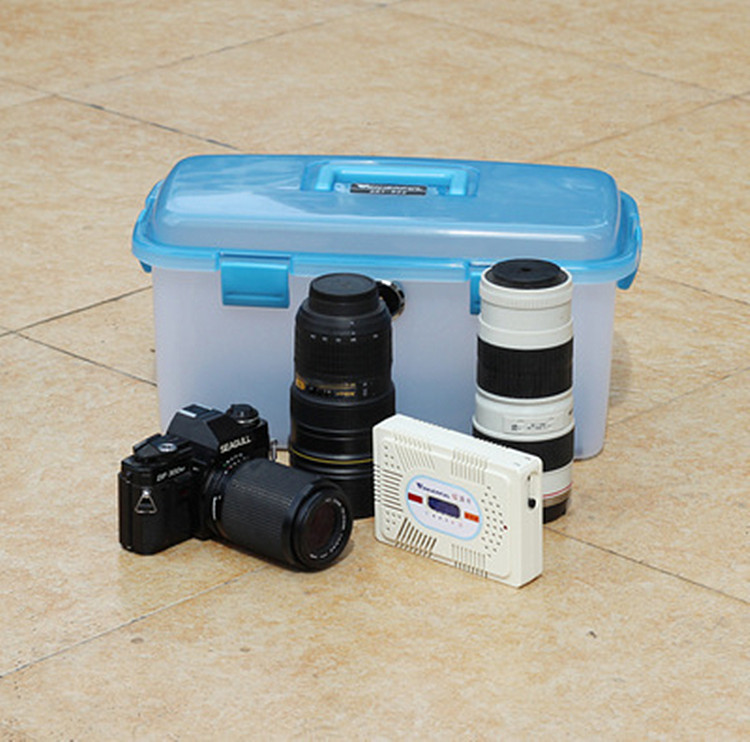 万得福防潮收纳箱DB-3820单反相机镜头干燥箱吸湿卡摄影器材箱