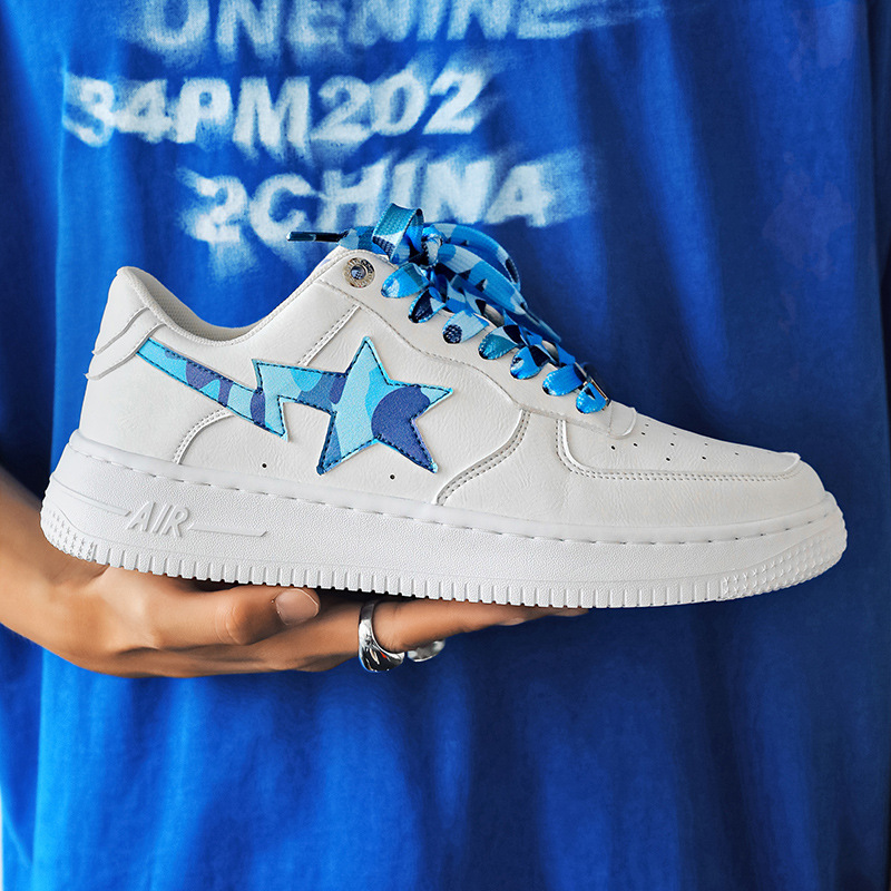 Star Sneakers Trendige weiße Herrenschuhe A ir Force One A j-Schuhe für Herren Skateboardschuhe für Herren Wang Yuans Putian-Schuhe im gleichen Stil_voghion.com