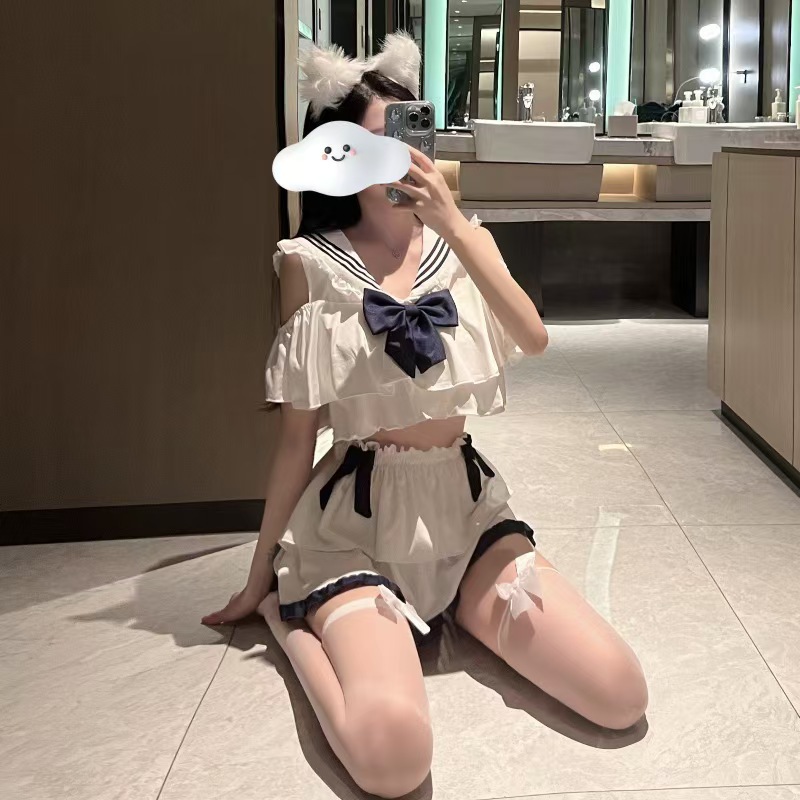 Poetry Meisha: New Pure Sex Underwear Perspective Academic Style JK Role Playing Japanese Sailor Soft Meng Campus