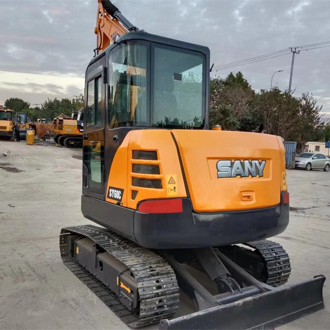 Excavadora SY60C de segunda mano, exportación de Canadá, buen rendimiento y alta calidad
