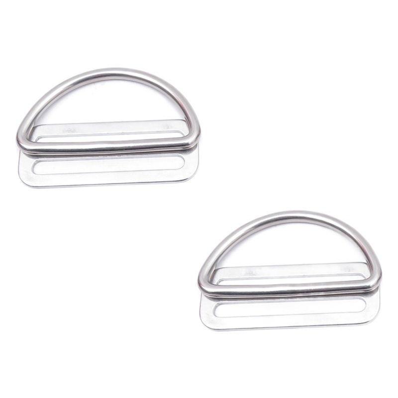 Buceo de vuelta volar lado colgando especial boca estrecha de acero inoxidable D-ring D hebilla D-ring perno botella hebilla