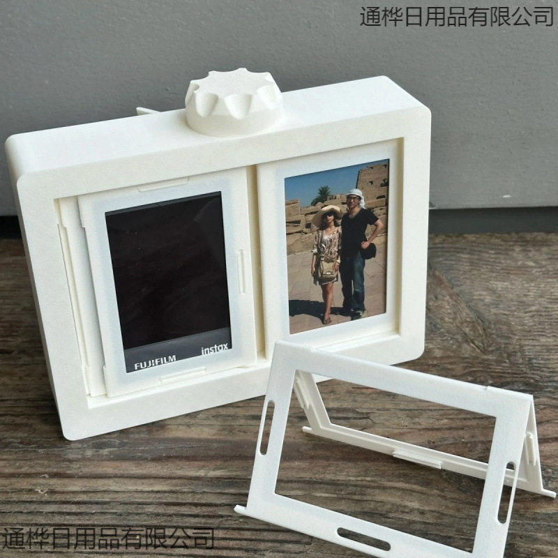 相框爆款拍立得翻页相册立体旋转相框展示架情侣照片收纳三寸|undefined