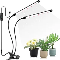 84LED полный спектр двухголовая ботаническая лампа Крытый зажим USB время димминг фито подсветки