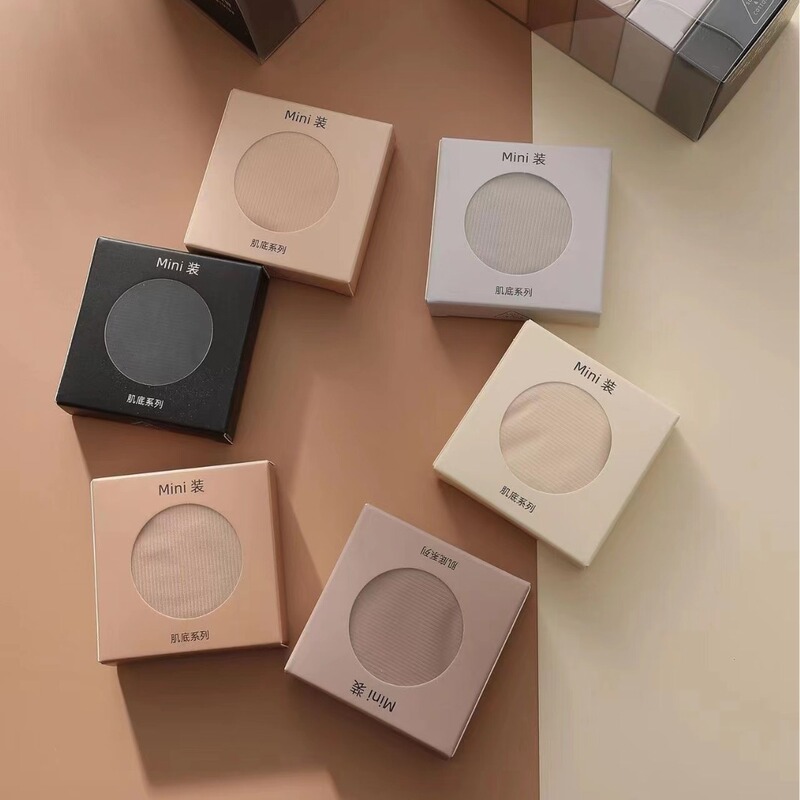 New Liquid Foundation Underwear, Seamless Six-Pack Boxed Underwear, Ice Silk Ultra-Thin Facial Mask, Nude Pants, Women's Briefs