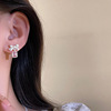Advanced universal small earrings with bow, high-quality style, internet celebrity