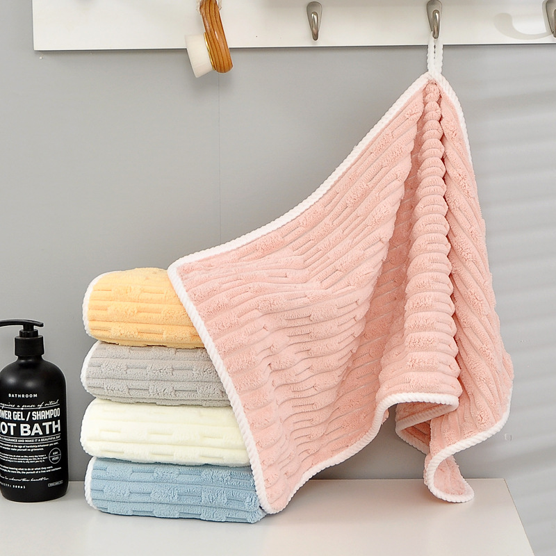 Coral Fleece Face Towel Highly Absorbent Quick Drying Soft Towel_voghion.com