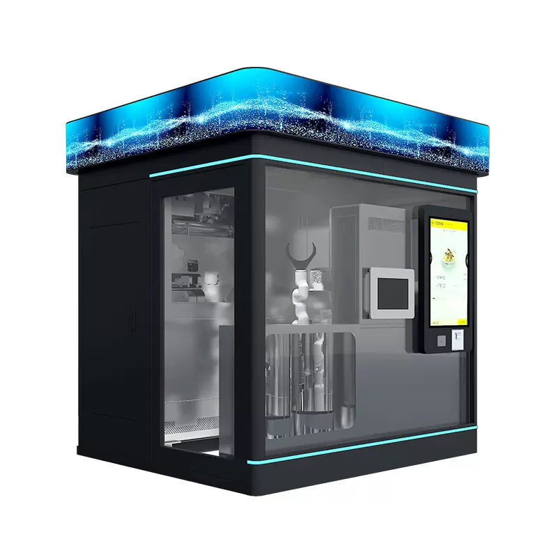 万杰智能面吧48秒自动拉面机24小时无人面馆设备全自动商用面条机