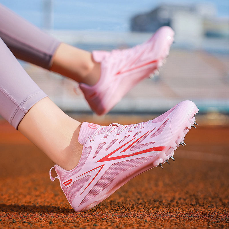 Zapatos de entrenamiento profesional para saltos de larga distancia transfronterizos temu, zapatos de entrenamiento ligeros para hombres y mujeres, zapatos de atletismo