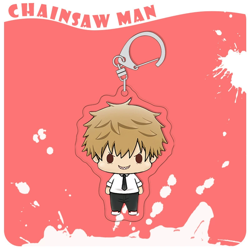 Chainsaw, acrylic keychain, double-sided pendant, 4mm