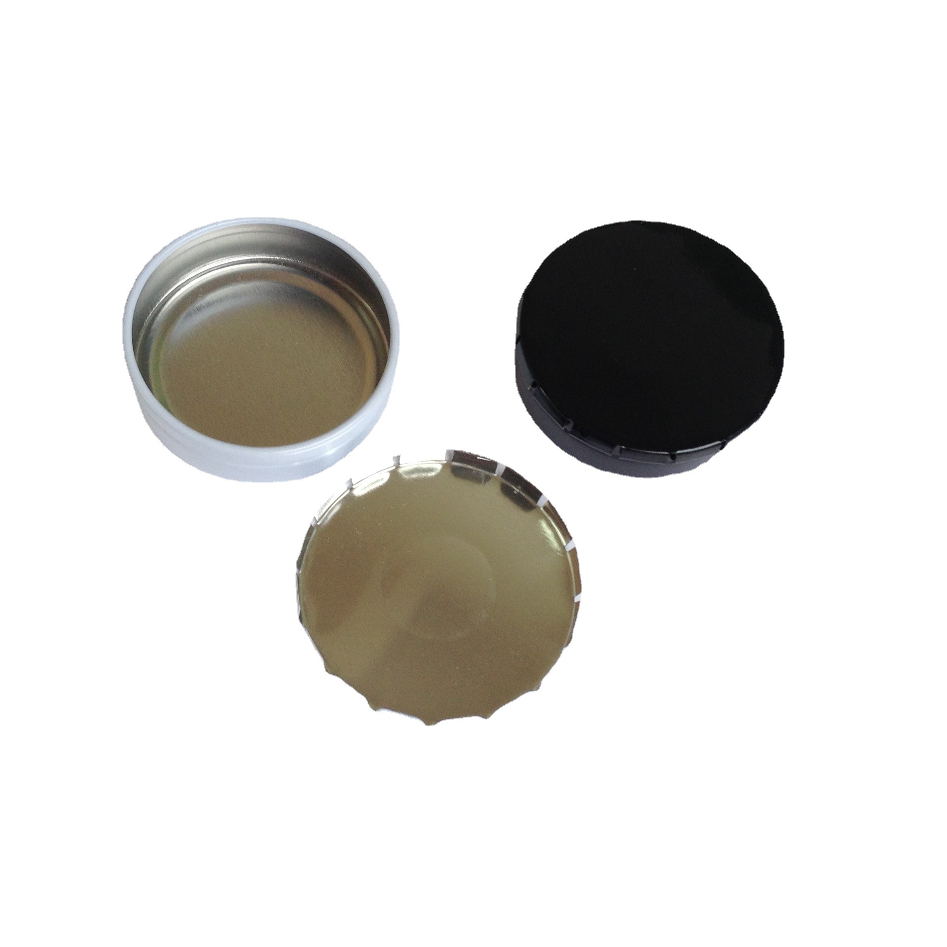 白色弹盖马口铁盒现货批发 指压糖果铁盒 噼啪罐 click clack tin
