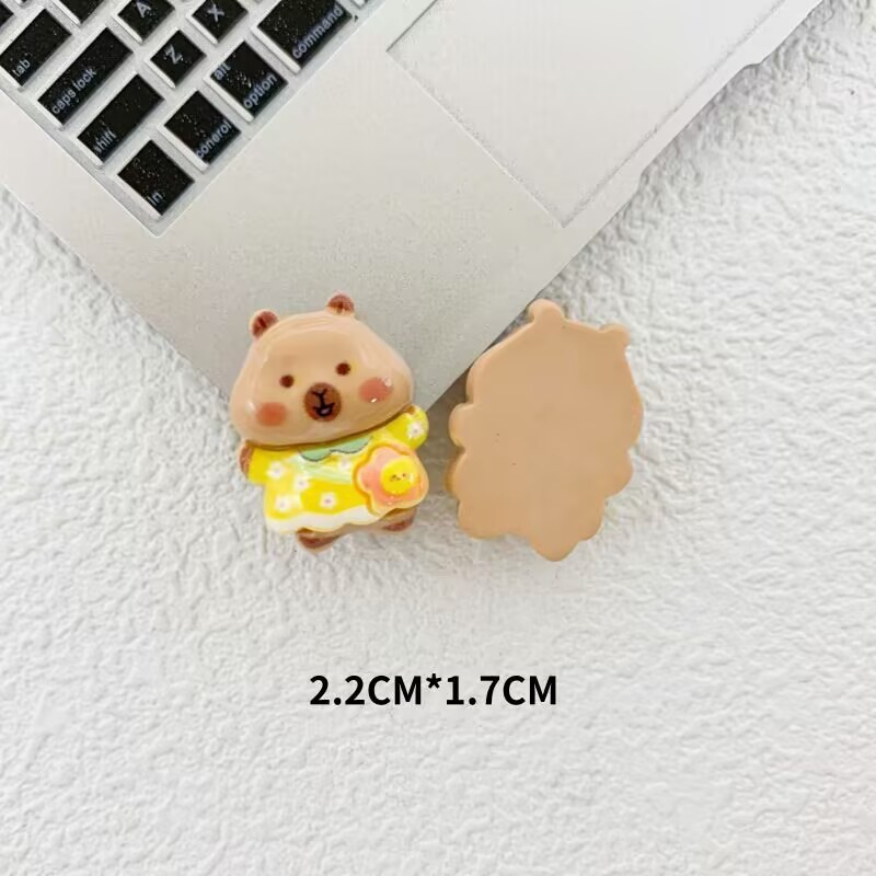漫画バンプカーカピバラ diy 樹脂アクセサリー頭飾りヘアピン携帯電話ケース水カップ電気自動車パッチ|undefined