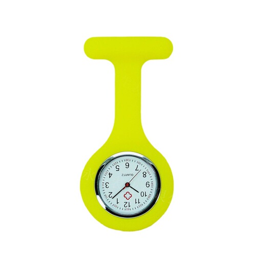 Foreign trade silicone nurse watch pocket watch doctor's hanging watch exam watch pin-type hanging watch student's pocket watch gift watch