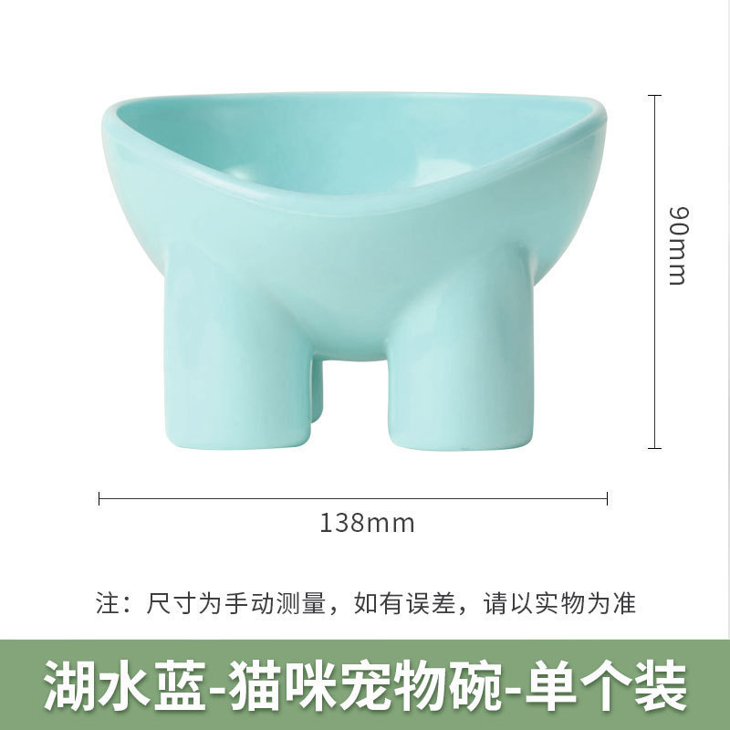 Tacos de mascotas de piernas de elefante cuello de agua potable para gatos tazón para perros alimentos para gatos al por mayor transfronterizos alimentos para gatos de cerámica