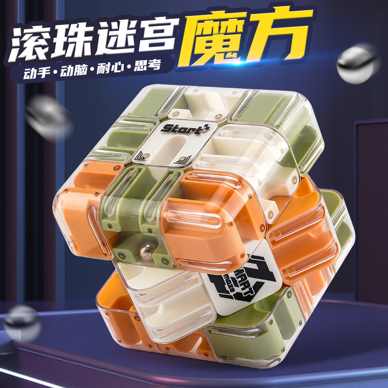 Cross-border Ball Maze Puzzle Rubik's Cube Third-order Battle PK Rubik's Cube Logical Thinking Toy Children's Decompression Training