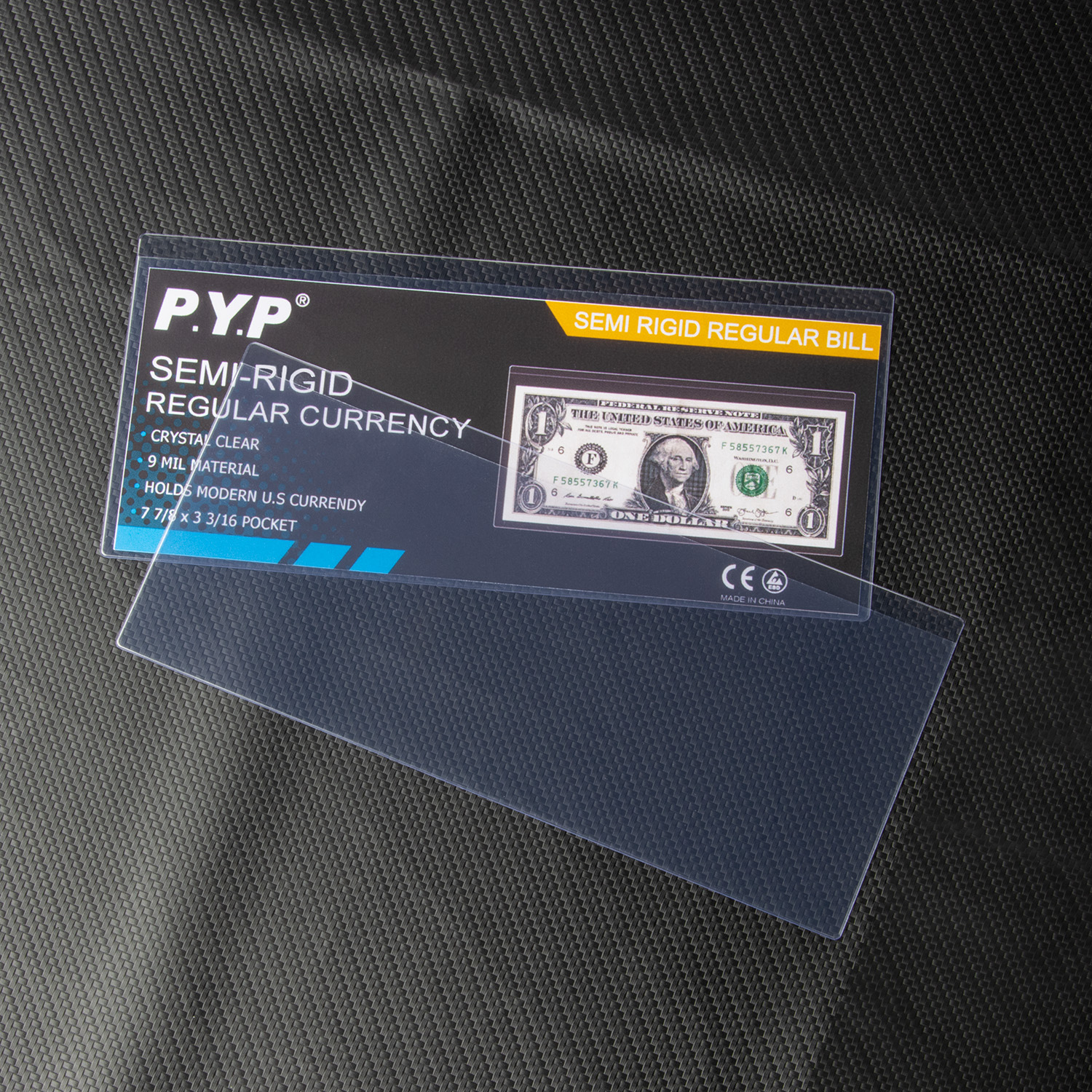 Comprobación de moneda caja de tarjeta semirrígida moneda caja de goma dura nota conmemorativa RMB dólar colección funda protectora al por mayor