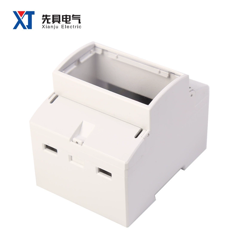 Однофазный корпус для счетчика электроэнергии XJ-S-14 (4P) на DIN-рейку, пластиковый кожух