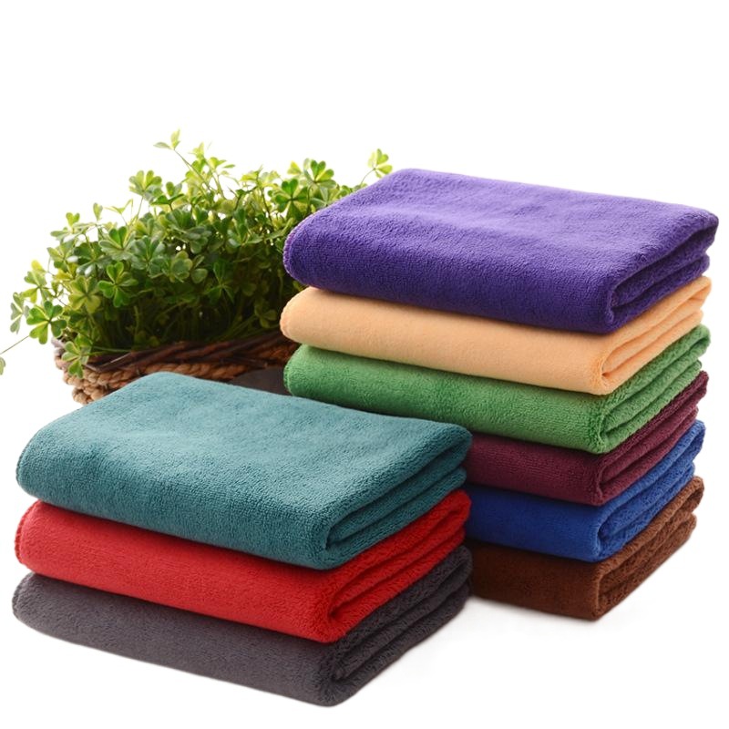 Toalla de limpieza de fibra para autos al por mayor, paño absorbente, toalla de lavado de autos de microfibra gruesa, toalla de secado especial para peluquerías y uso doméstico