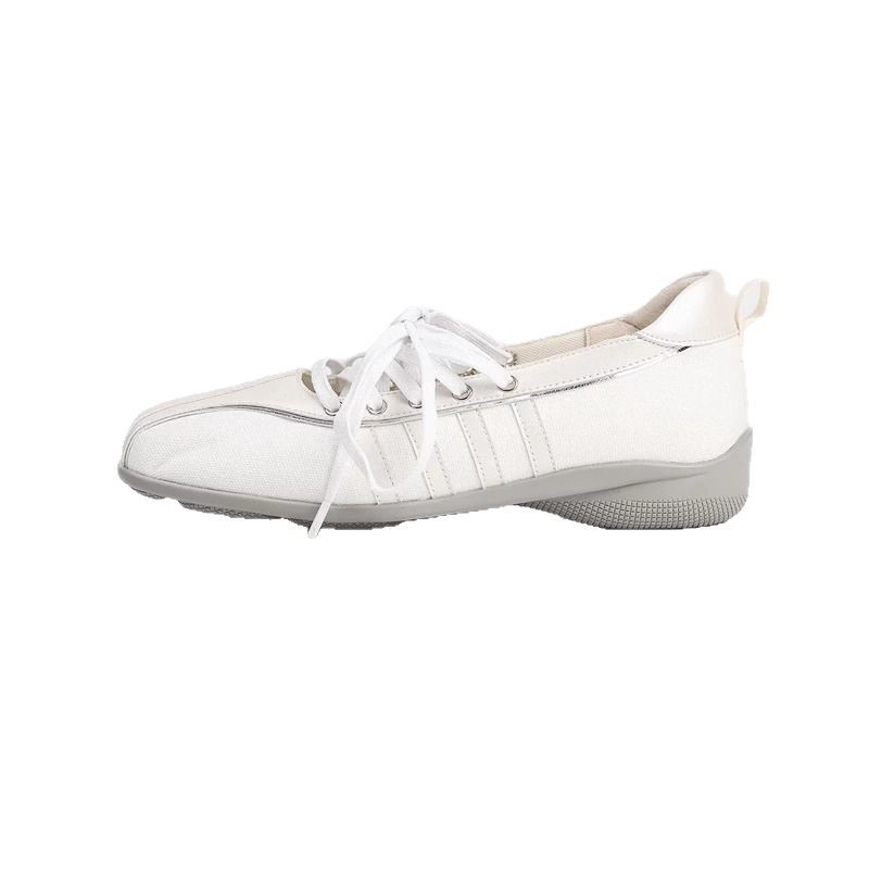 Diseñador coreano casual plata Mary Jane zapatos de mujer 25 nuevos zapatos deportivos de ballet de cuero suave de primavera mujeres