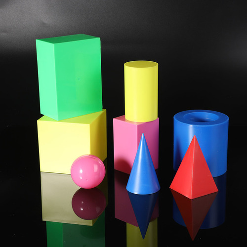 Solid geometry shape volume model teaching aid cube rectangular prism cylinder cone demonstration teaching supplies