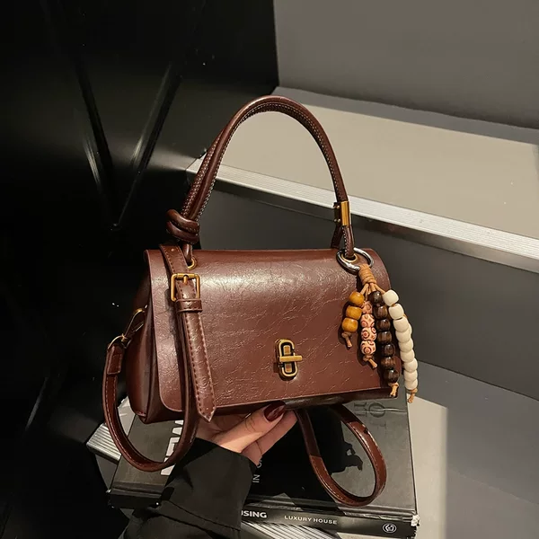 High-Appearance Value Simple Handbag for Women, Popular New Fashion Casual Versatile Stylish Commuter Shoulder Crossbody Bag