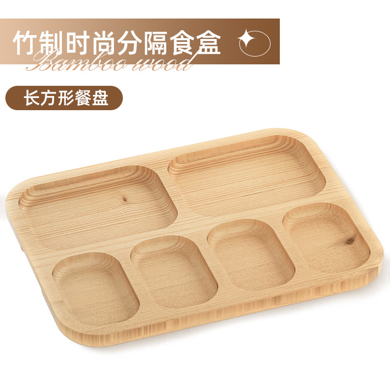 Caja de conservación de frutas portátil de bambú y madera, salida de primavera al aire libre, caja de frutas portátil, caja de ensalada de picnic, caja de almacenamiento de alimentos dividida