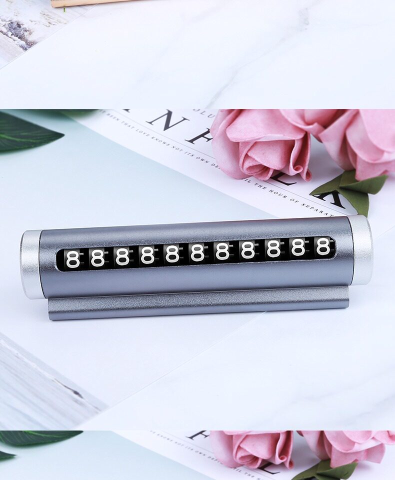 Temporary Parking Sign, Car Moving Phone Number Plate, Personalized Car Accessories, Creative Car Decoration